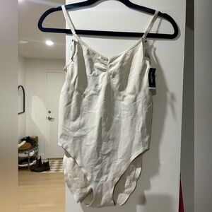 GAP Women's Cream Slip Bodysuit